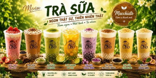Trà Sữa Củ Năng LeO & Kem Aice Đầm Sen - Lạc Long Quân