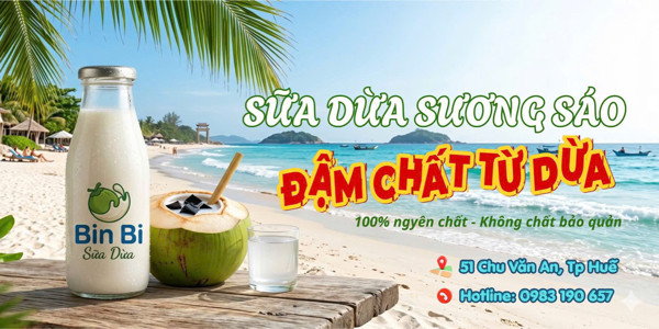 Sữa Dừa Đậm Vị Bin Bi - Bơ Già Dừa Non - 51 Chu Văn An