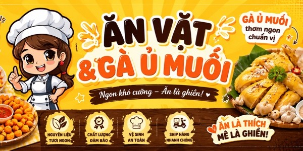 Ăn Vặt Mẹ Tôm & Gà Ủ Muối - Shop Online