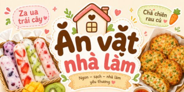 Ăn Vặt Nhà Làm - Chả Chiên Rau Củ & Da Ua Trái Cây - Đồng Khởi Nối Dài