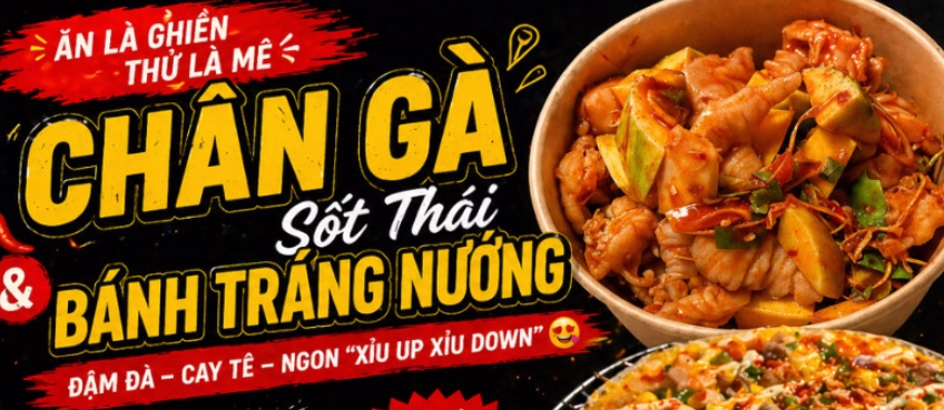 Tiệm Ăn Vặt Hashi - Chân Gà Sả Tắc Sốt Thái - 103 Ngô Đến