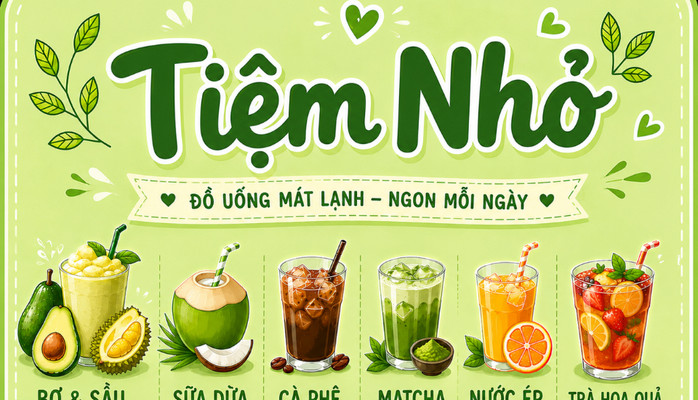 Bơ Già Dừa Non, Trà Trái Cây & Latte Tiệm Nhỏ - 112-C1 Phạm Ngọc Thạch