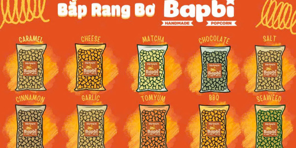 Bapbi Popcorn - Bắp Rang Bơ Kiểu Mỹ - Q10