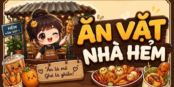 Ăn Vặt Nhà Hẻm - Bánh Tráng Trộn, Cá Viên Chiên & Trà Sữa