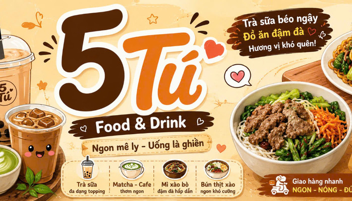 5 Tú Food & Drink - Mì Xào, Bún Thịt Xào & Matcha - Tân Thới Hiệp