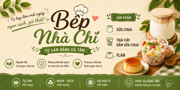 Bếp Nhà Chi - Kem Chuối & Bánh Flan Nhà Làm