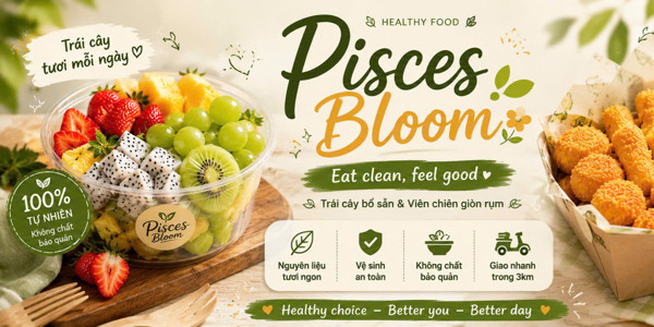 Pisces Bloom - Hoa Quả Gọt Sẵn & Đồ Ăn Vặt