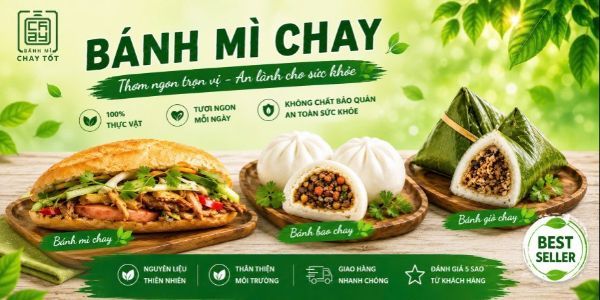Bánh Mì Chay Tốt, Bánh Bao Chay & Bánh Giò Chay - 293 Âu Cơ