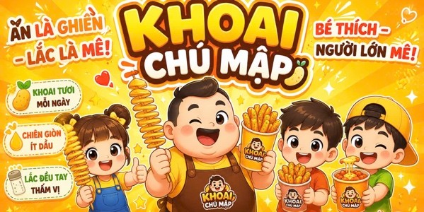 Quán Khoai Chú Mập - Khoai Tây Lốc Xoáy - Chợ Sặt Nhỏ