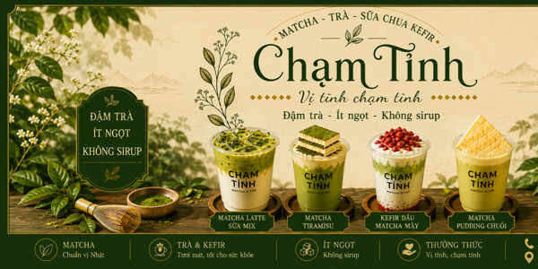 Chạm Tỉnh - Trà, Matcha & Cafe - Phạm Huy Thông