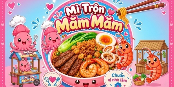 Ăn Vặt Măm Măm - Mì Trộn & Trà