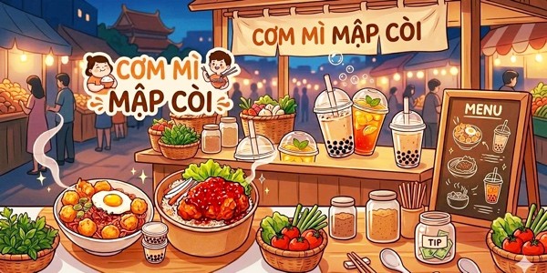 Cơm Mì Mập Còi - Cơm Gà & Mì Trộn - Hồ Tùng Mậu