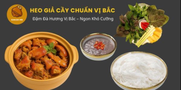 Bún Giả Cầy Chân Giò - Bếp Nhà Vy
