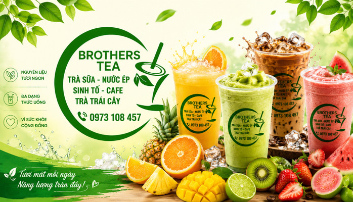 Brothers Tea - Trà Sữa, Cafe & Nước Ép - 108 Trần Huy Liệu