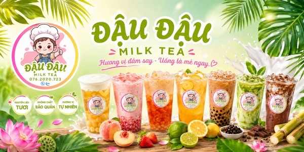 Trà Sữa Đậu Đậu - Đậu Đậu Milk Tea