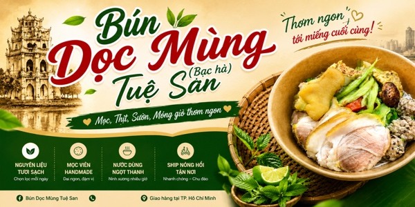 Tuệ San - Bún Dọc Mùng & Hoa Quả Dầm