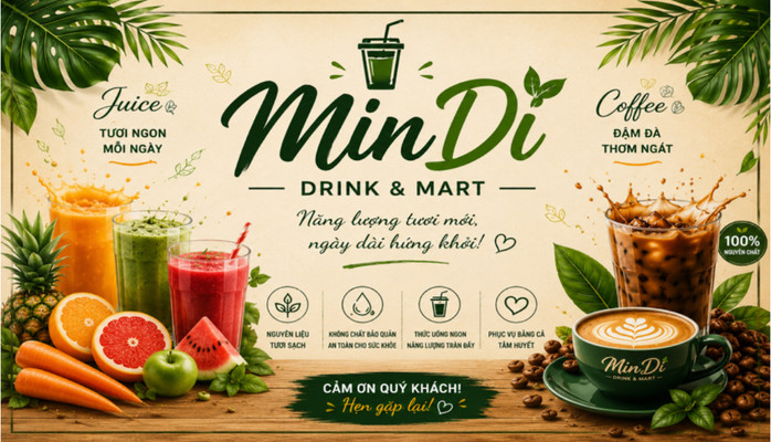 MinDi - Drink & Mart - Điện Biên Phủ