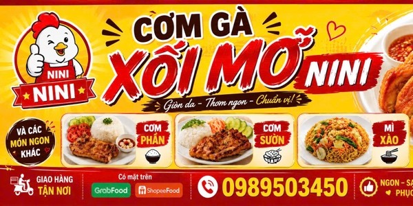 Cơm Gà Xối Mỡ NiNi - Cơm Chiên & Mì Xào