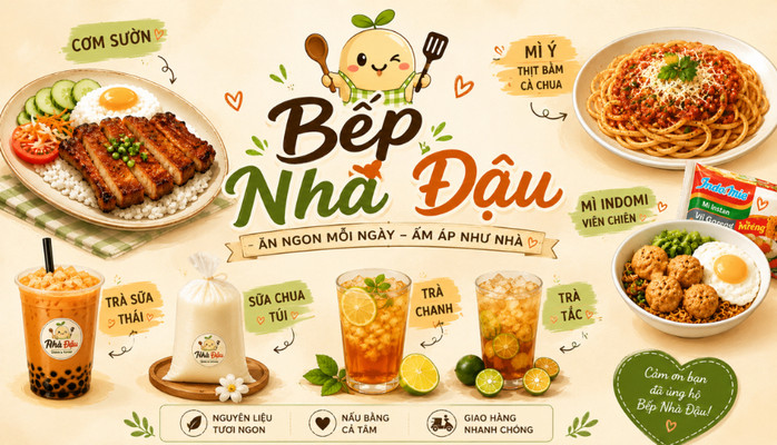 Bếp Nhà Đậu - Cơm Sườn, Mì Ý & Indomie - Thụy Khuê