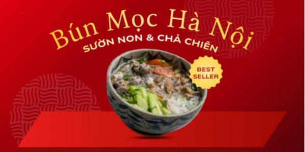 Bún Mọc Hà Nội - Sườn Non & Chả Chiên