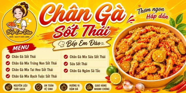 Chân Gà Sốt Thái - Bếp Em Đào