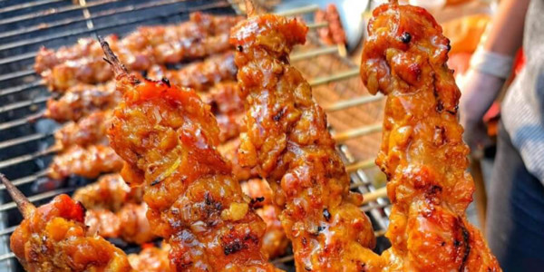 Bánh Mì Thịt Nướng Xiên - A Mập