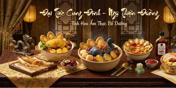 Ngự Thiện Đường - Súp Bào Ngư Vi Cá Hải Sâm & Gà Ác Tiềm Thuốc Bắc