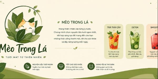 Mèo Trong Lá - Sinh Tố, Nước Ép Healthy & Detox