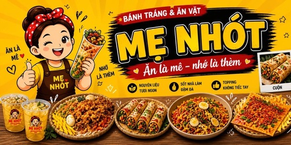 Bánh Tráng Mẹ Nhót - Đồ Ăn Vặt