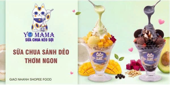 YO MAMA - SỮA CHUA KÉO SỢI BUFFET HOA QUẢ DẦM