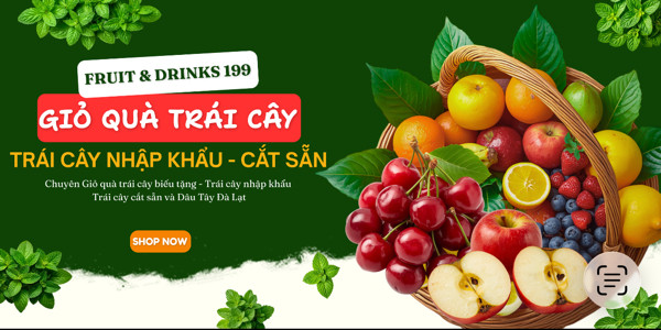 Trái Cây Nhập Khẩu - Giỏ Quà Biếu Tặng - Fruit & Drinks 199