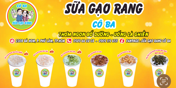 Sữa Gạo Rang Cô Ba