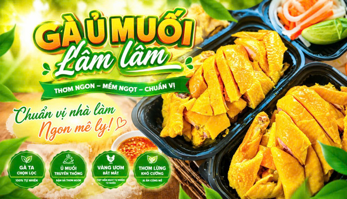 Ăn Vặt Lâm Lâm - Gà Ủ Muối - Lê Văn Phẩm