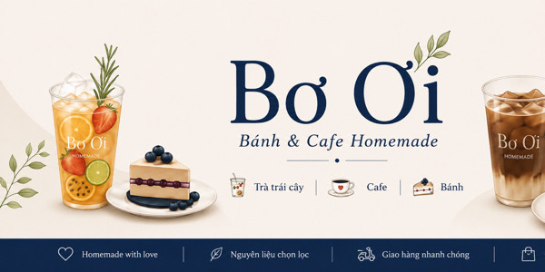 Bơ Ơi - Bánh & Cafe Homemade - K27/15 Nguyễn Gia Trí