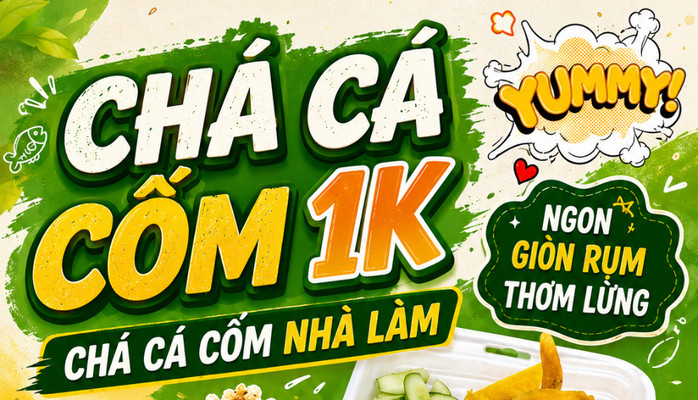 Chả Cá Cốm 1K - Ăn Vặt - Nguyễn Huệ