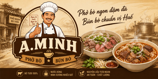 PHỞ BÒ & BÚN BÒ - Quán A.Minh