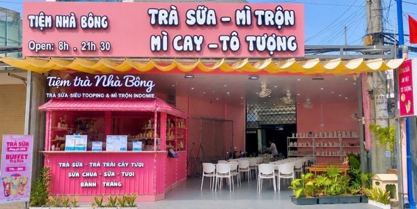 Tiệm Nhà Bông - Hoàng Quốc Việt - Trà Sữa, Mì Cay & Mì Trộn