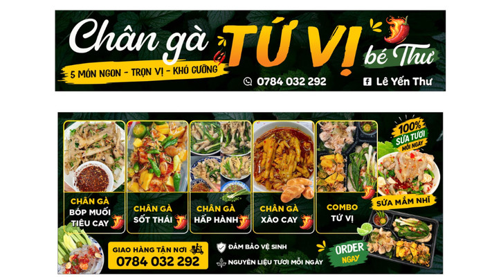 Chân Gà Tứ Vị Bé Thư - Đồ Ăn Nhanh - Đường 21/8
