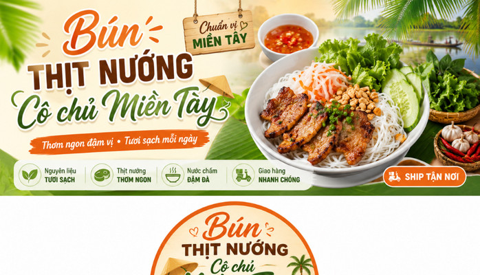 Bún Thịt Nướng - Cô Chủ Miền Tây - 24 Khúc Thừa Dụ