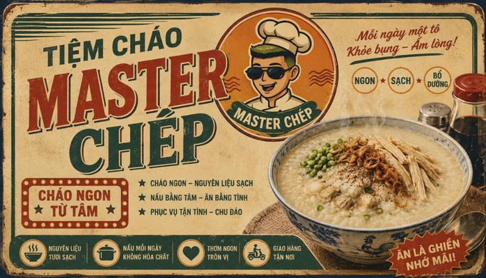 Tiệm Master Chép - Cháo - Đường 23/10