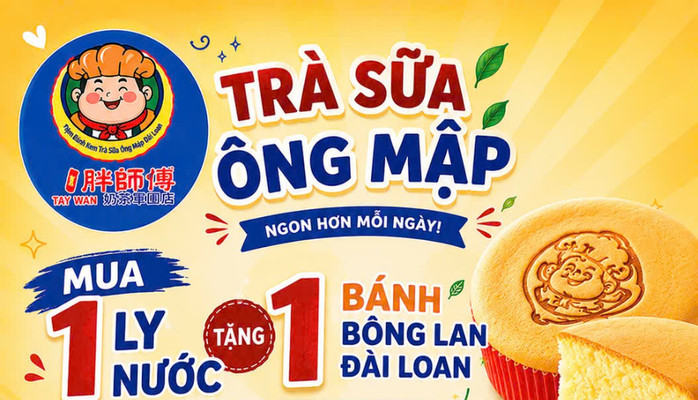 TRÀ SỮA ÔNG MẬP ĐÀI LOAN - Trà Sữa & Bánh Ngọt - 87 Trần Việt Châu