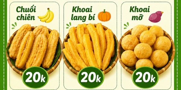 Tiệm Nhà Bi - Chuối Chiên, Khoai Lang Chiên & Bánh Khoai Mỡ