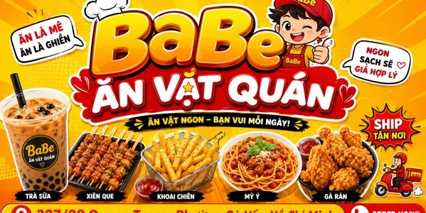 BaBe Ăn Vặt Quán - Gà Rán & Pizza - Phạm Văn Đồng