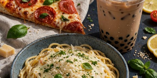 Mỳ Ý Phô Mai - Pizza & Trà Sữa Kem Muối - Bồ Đề