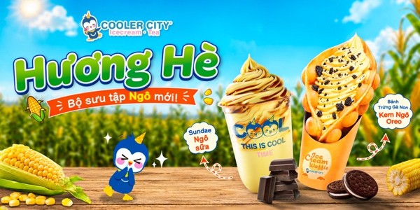 Trà Sữa Cooler City - Icecream & Tea - Đường 19/5