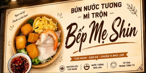 Bếp Mẹ Shin - Bún Nước Tương, Mì Trộn Indo & Cá Viên Chiên - Trần Xuân Soạn
