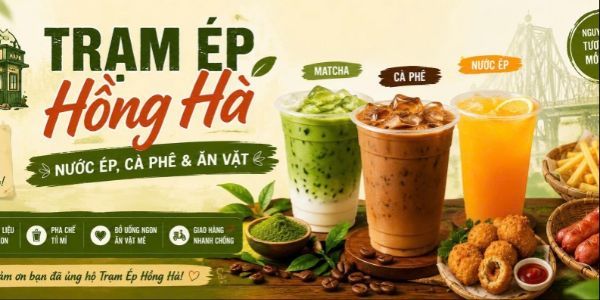 Trạm Ép Hồng Hà - Nước Ép, Cà Phê & Ăn Vặt