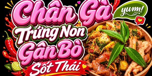 Mì Trộn - Chân Gà Sốt Thái DIÊN DIÊN