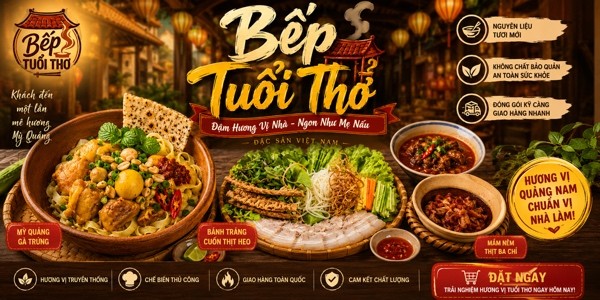 Bếp Tuổi Thơ - Mỳ Quảng, Bánh Tráng Cuốn Thịt Heo & Cơm Quê