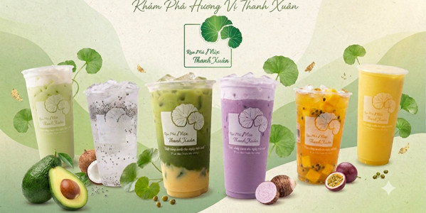 Rau Má Mix Thanh Xuân - Rau Má Đậu Xanh Sữa Dừa - 189A Lò Đúc